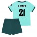 Maillot de foot Wolves Rodrigo Gomes #21 Extérieur vêtements enfant 2025-26 Manches Courtes (+ pantalon court)